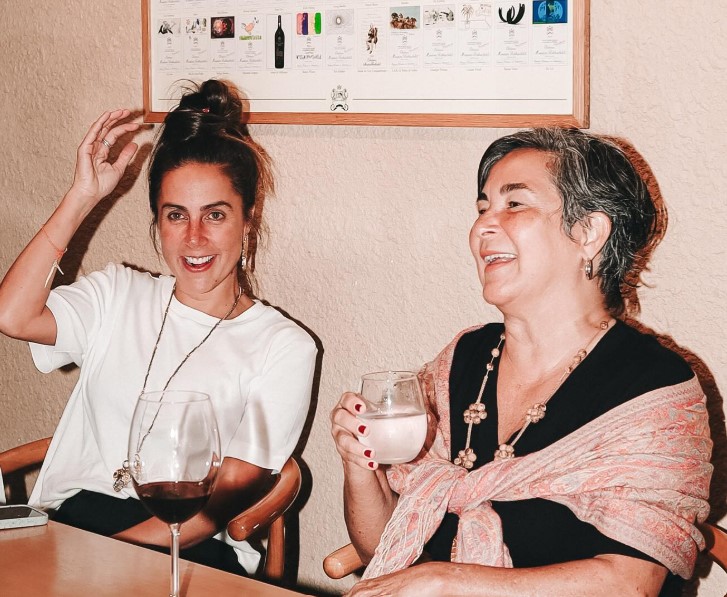 Carol Barcellos with her mom