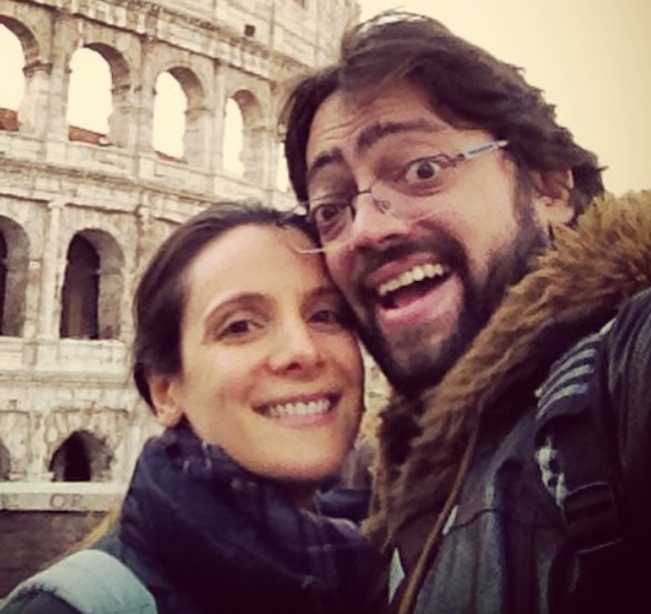 Fernando Caruso with his wife