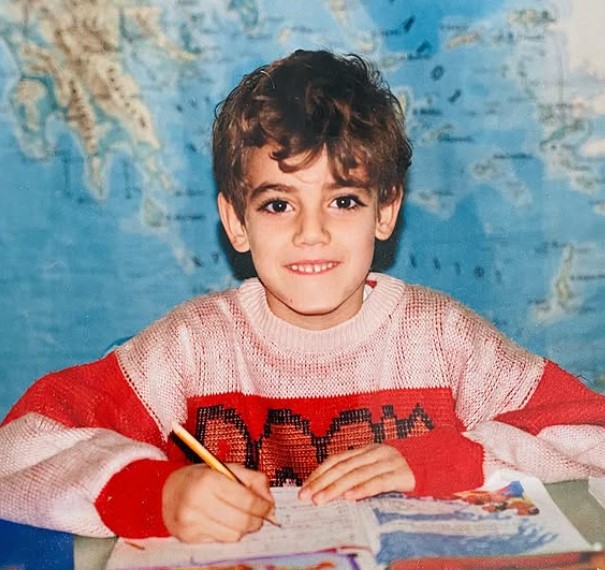 Nikos Polyderopoulos' childhood image