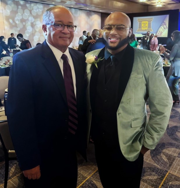 Ray Cunningham with his dad