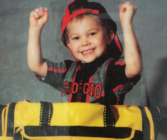 Sam Mucklow's childhood image