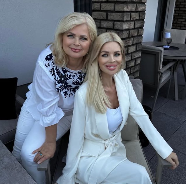 Silvia Kucherenko with her mom