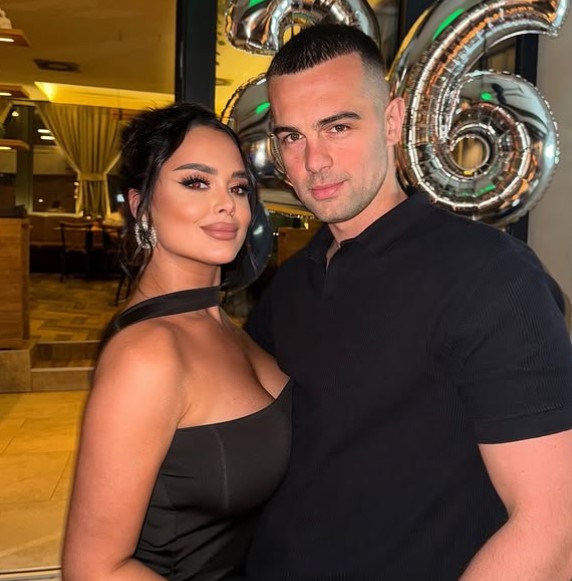 Tijana Milentijevic with her boyfriend