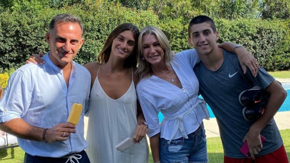 Yanina Latorre with her husband and kids
