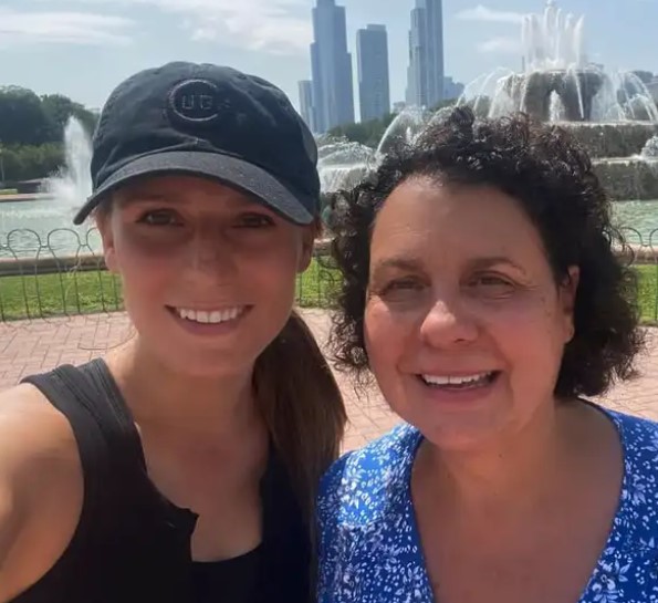 Alexis McAdams with her mom