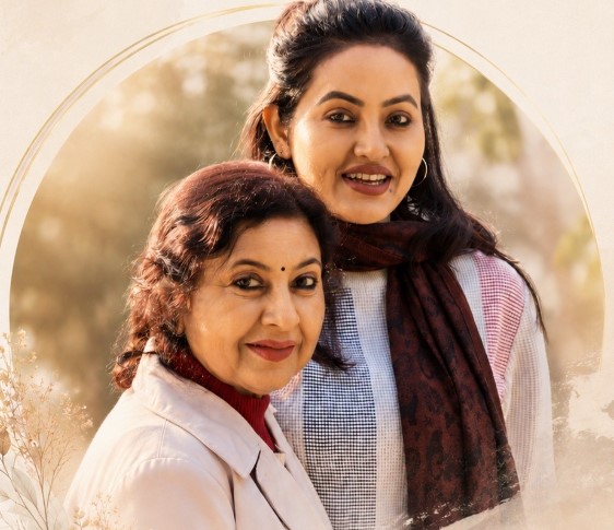 Ananya Banerjee with her mother