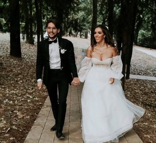 Daniela Ibanez with her husband