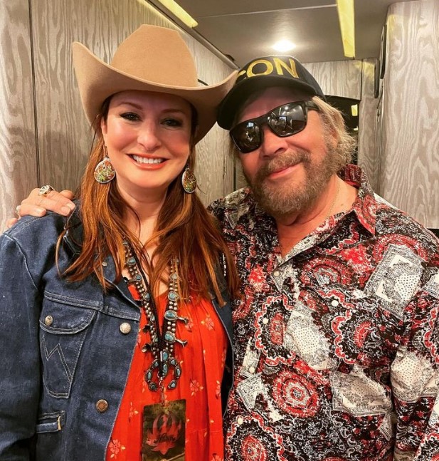 Hilary Williams with her dad