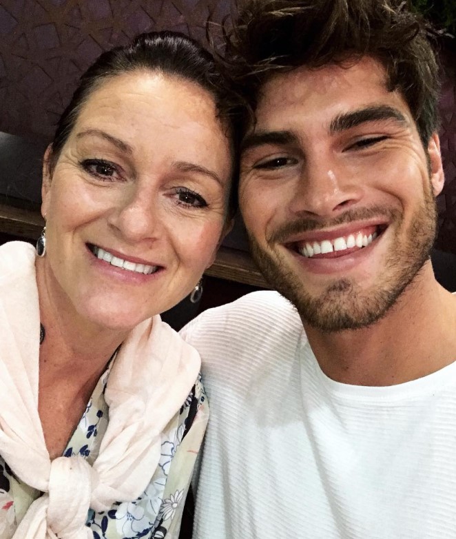 Justin Lacko with his mom