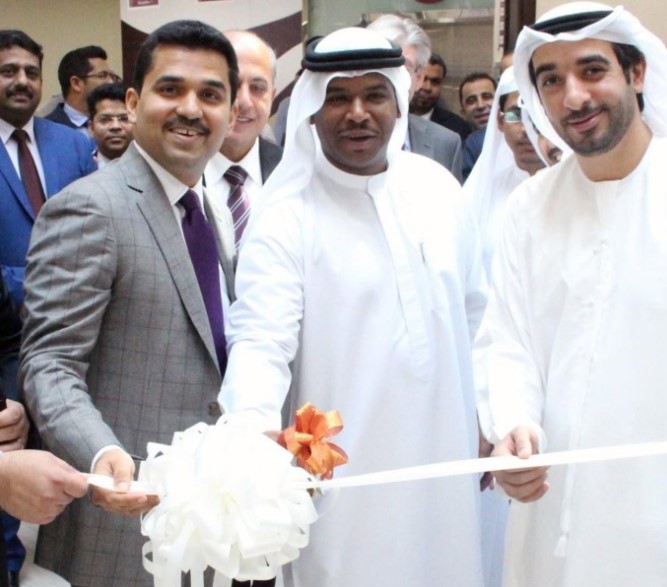 Shamsheer Vayalil while inaugurating hia Tajmeel Dental Center in Abu Dhabi
