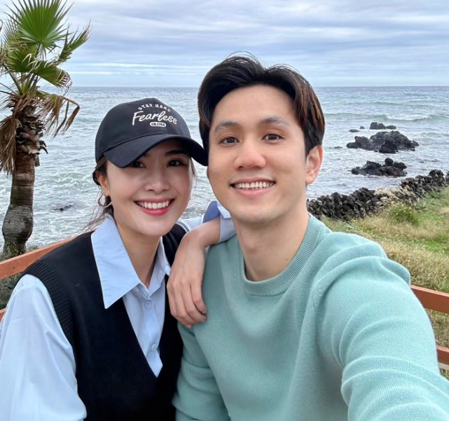 Zilvia Iskandar with her husband