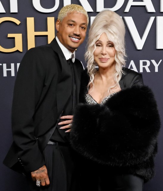 Alexander Edwards with his partner Cher