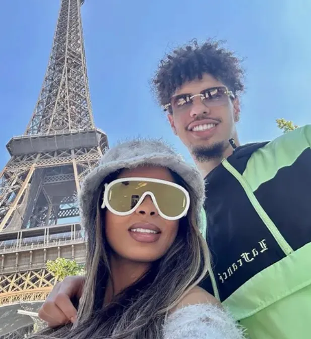Ana Montana with her partner LaMelo Ball