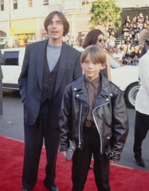 Ethan Browne's old image with his dad