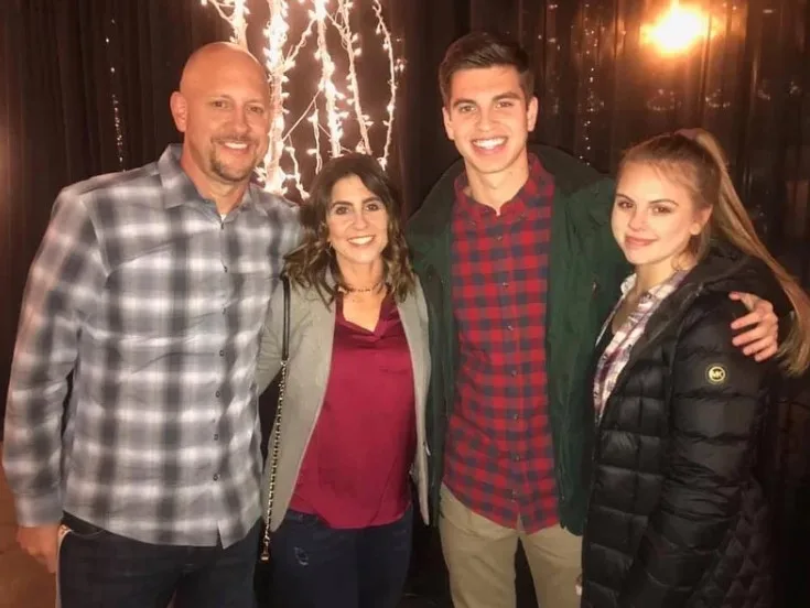 Jake Traylor with his family
