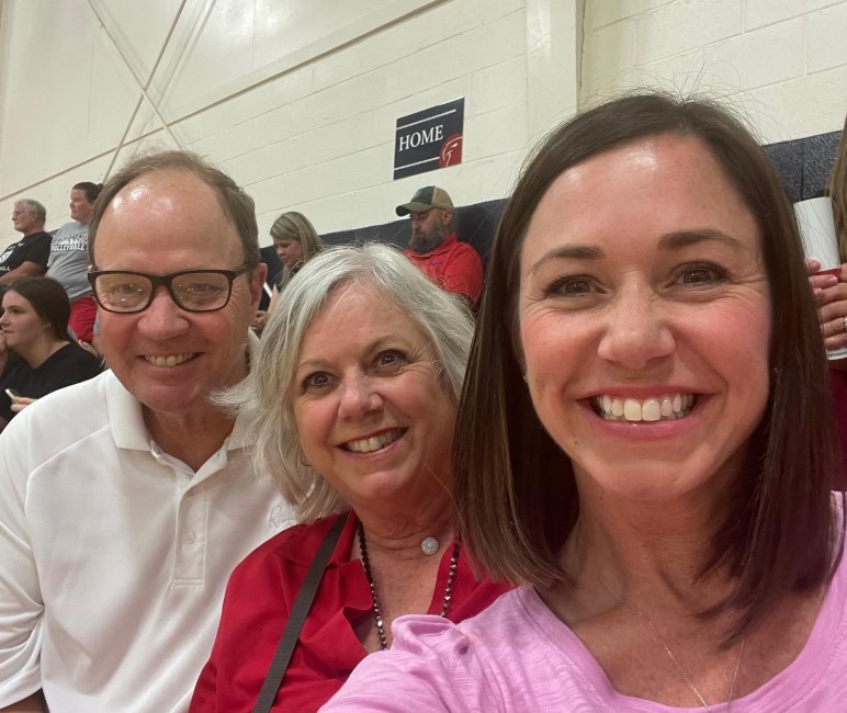 Katie Britt with her parents