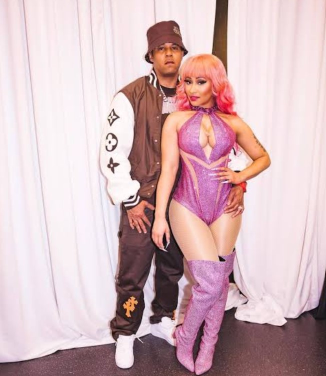 Kenneth Petty with his wife Nicki Minaj