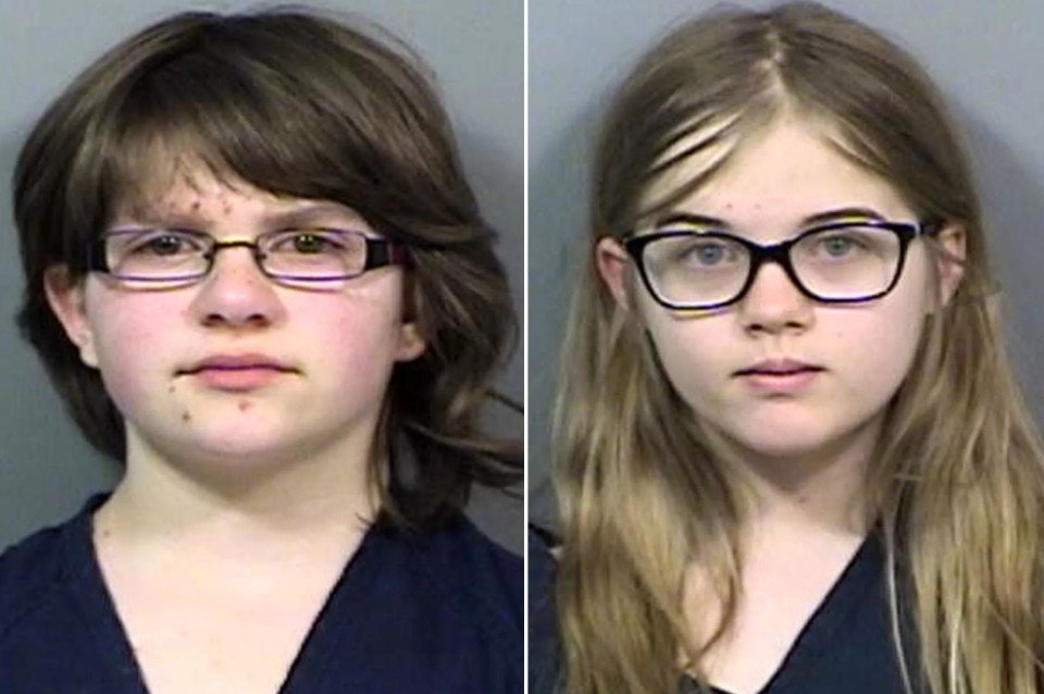 Morgan Geyser, left, and Anissa Weir at the time of the crime.