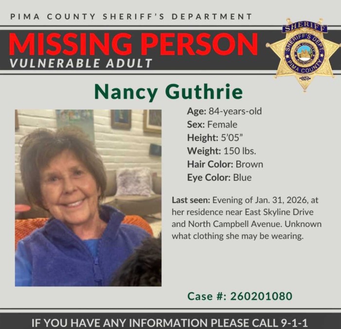 Nancy Guthrie's missing report