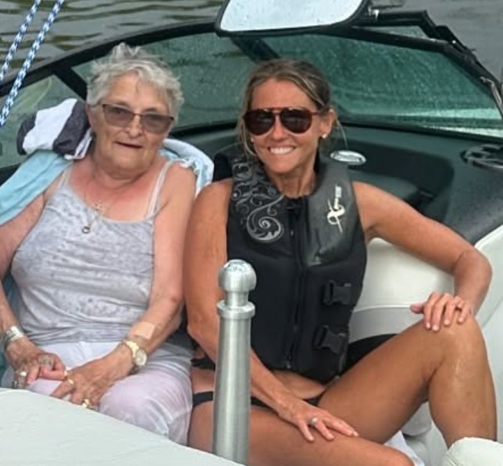 Nicole Curtis with her grandmother