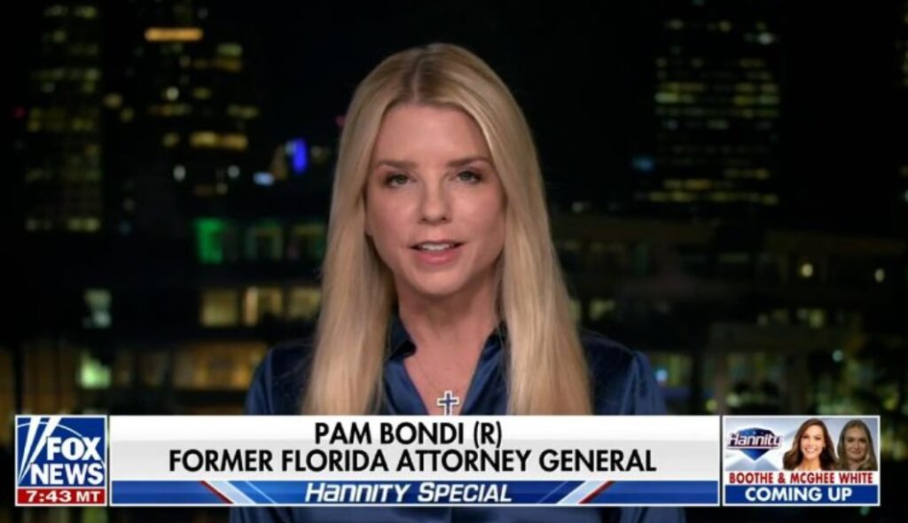 Pam Bondi from the show ‘Hannity’
