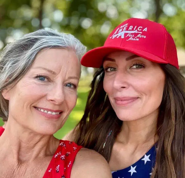 Sara Gonzales with her mom