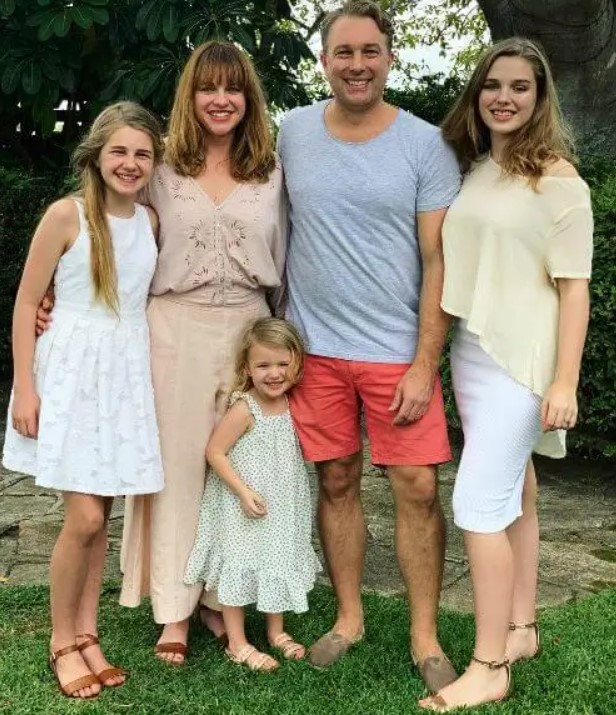 Teagan Croft with her family