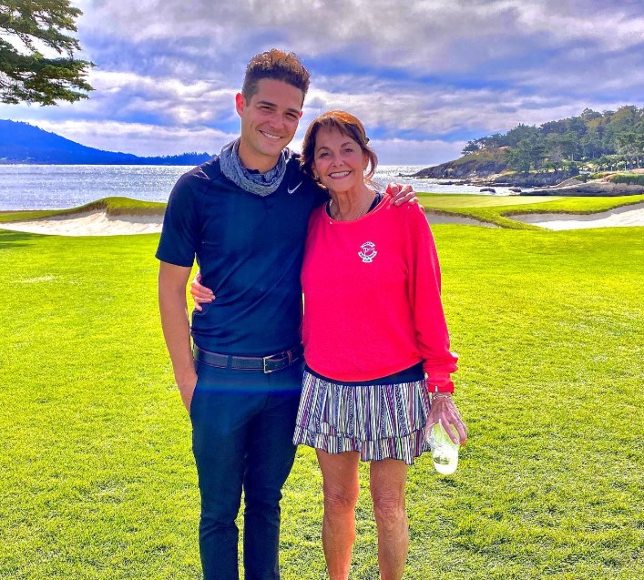 Wells Adams with his mom