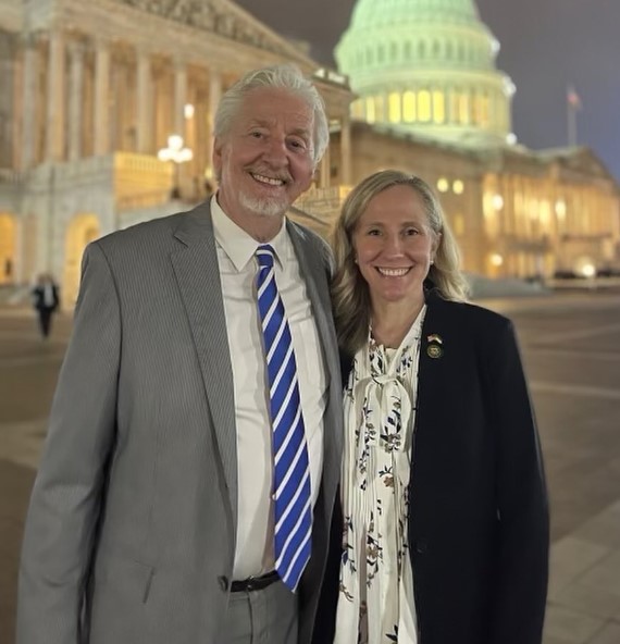 Abigail Spanberger with her dad