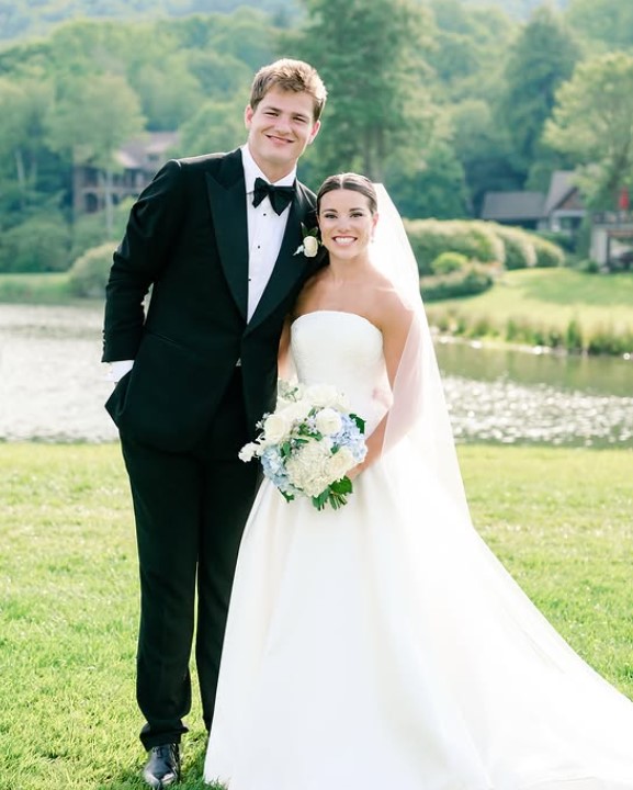 Ann Michael Maye and Drake Maye's wedding image