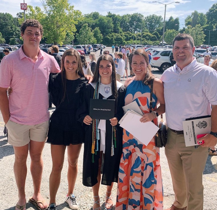 Ann Michael Maye with her family