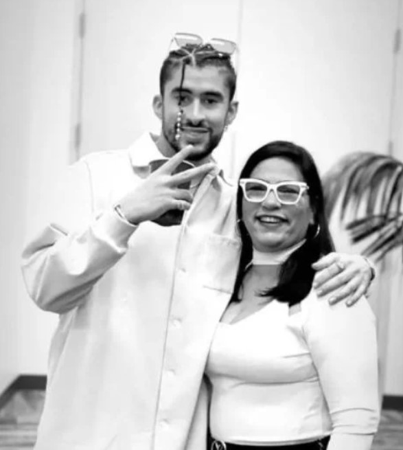 Bad Bunny with his mom