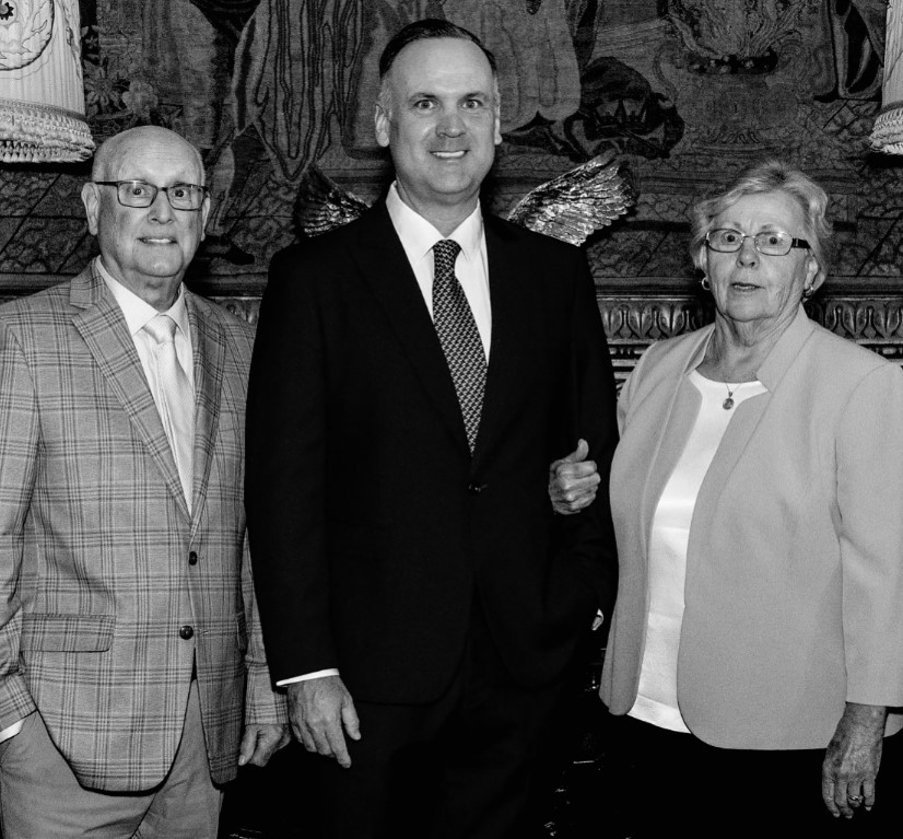 Dan Scavino with his parents