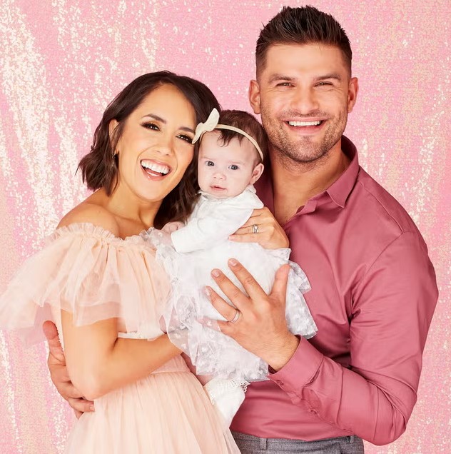 Janette Manrara with her husband and daughter