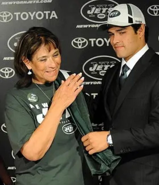 Mark Sanchez with his mother