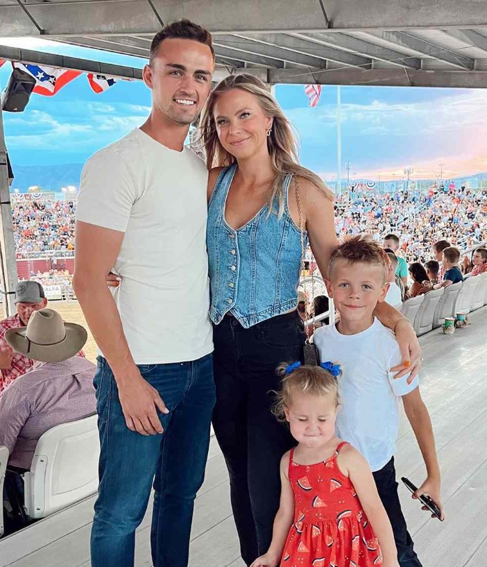 Mayci Neeley with her husband and kids