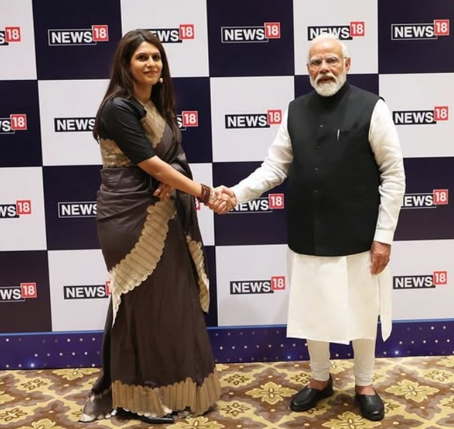 Palki Sharma with PM Narendra Modi