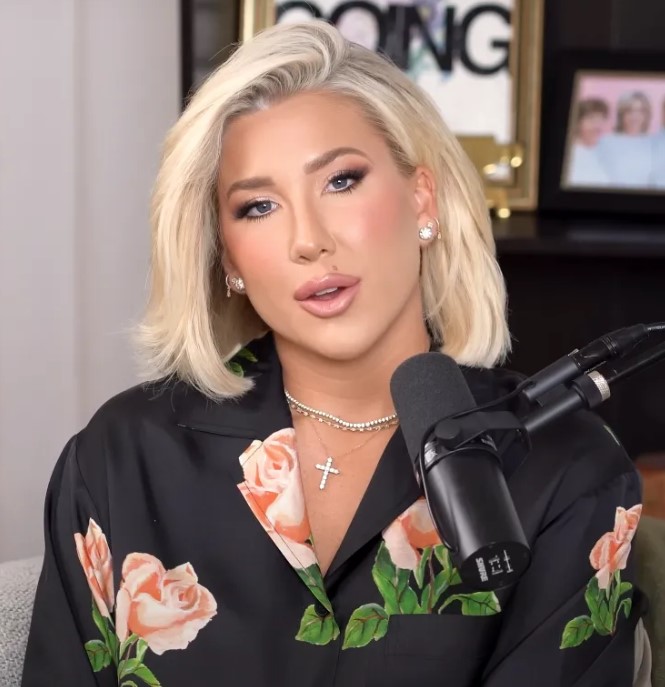Savannah Chrisley during a podcast