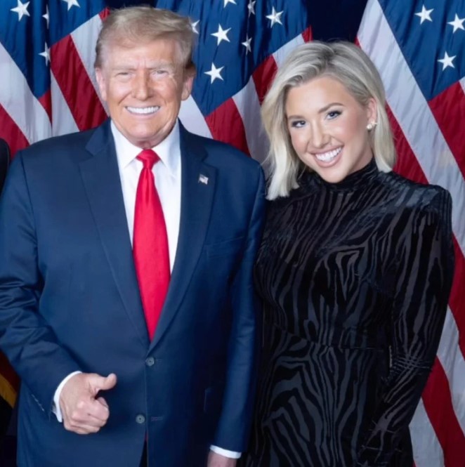 Savannah Chrisley with Donald Trump