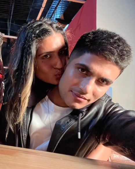 Shahneel Gill with her brother