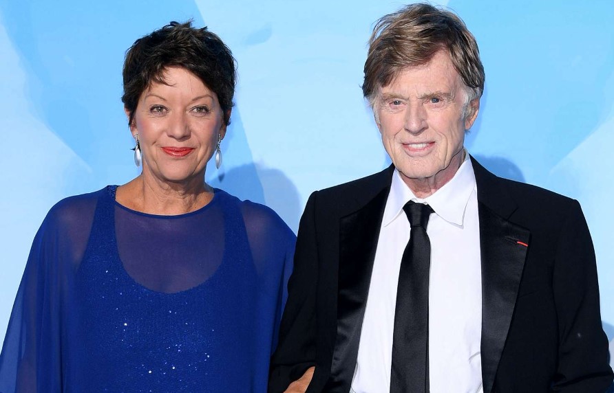 Sibylle Szaggars Redford with her husband Robert Redford
