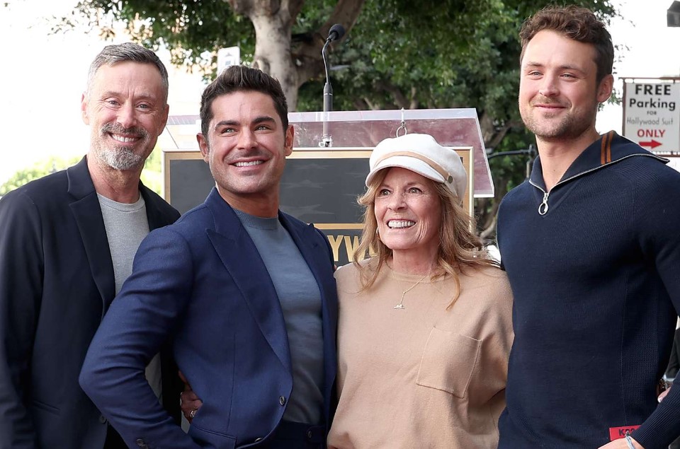 Starla Baskett with her husband and sons