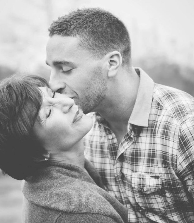 Steven Pearl with his mom