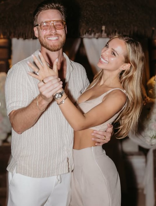 Veronica Bielik with her husband