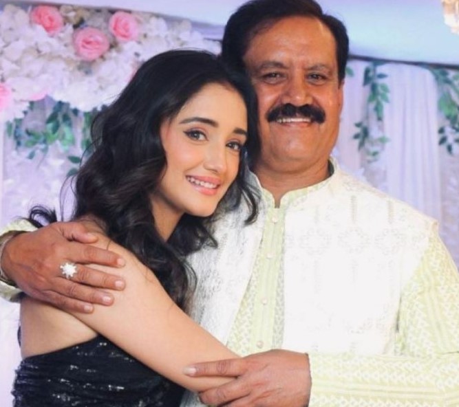 Rachi Sharma with her dad